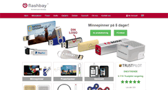Desktop Screenshot of flashbay.no